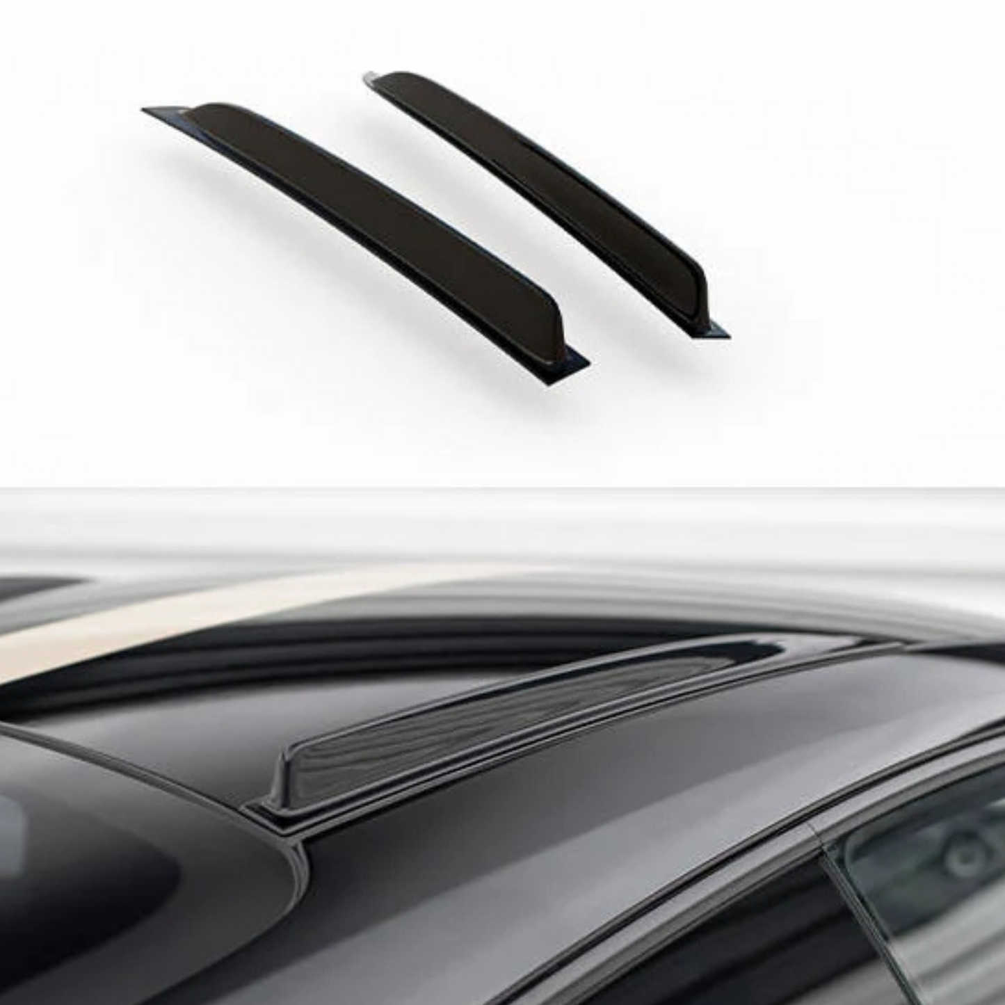 Porsche 911 (992) Carbon Fiber Roof Fins (PAIR) – OEM Fitment