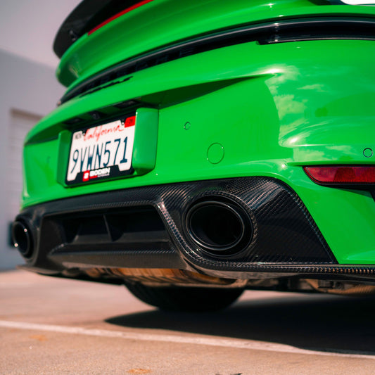 Porsche 911 (992) Carbon Fiber Rear Diffuser – OEM Fitment